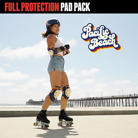 Triple Eight Saver Series 3-Pack Pad Set– Ideal for Skateboarding, In-line Skating, Roller Skating, and Biking