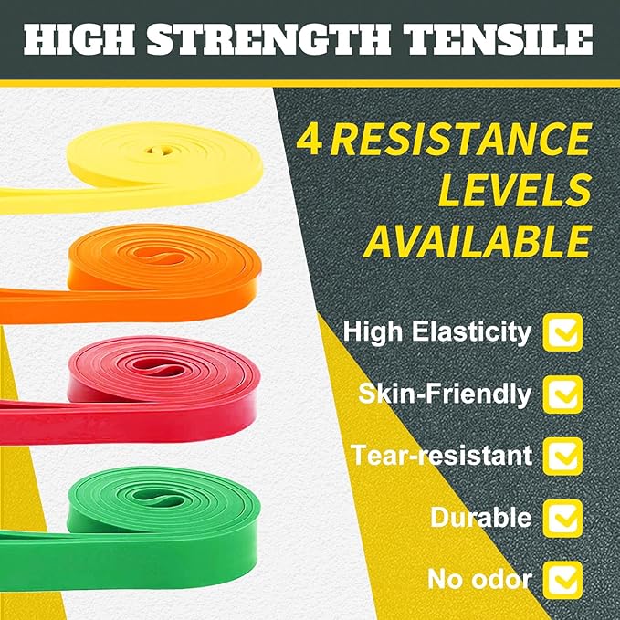 Exercise Bands Resistance Bands for Working Out,Pull Up Bands Set,at Home Workout Equipment,Workout Bands for Men and Women,Stretch Bands for Exercise