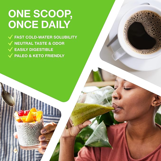 Collagen Peptides for Women Men (1.5LB) Type I & III Flavorless & Odorless Easy-Mix Hydrolyzed Peptan Protein Joint Hair Skin & Nail Support Gluten-Free Non-GMO Keto & Paleo Grass-Fed Kosher