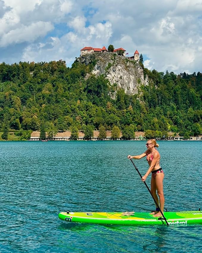 Mistral Stand Up Inflatable Paddle Board Racing & Touring Board 13'2"/ 14' Race Board, Backpack with Wheels, Durable ISUP for Youth & Adult, w/Premium SUP Accessories