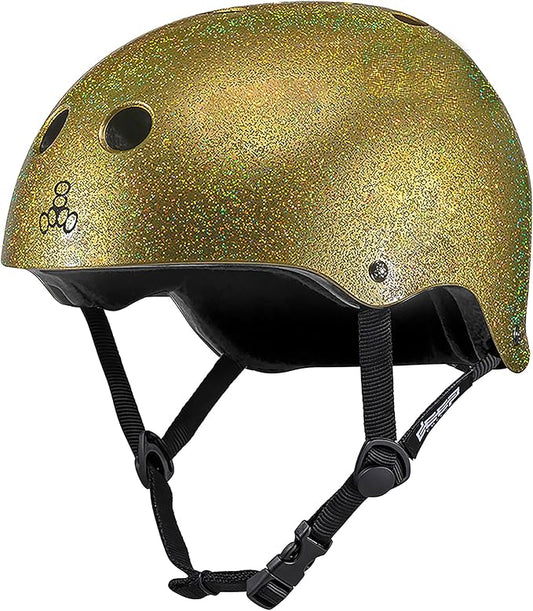 Triple Eight Deep Cover Helmet - Ideal for Skateboarding, Bicycling, BMX, and Roller Skating