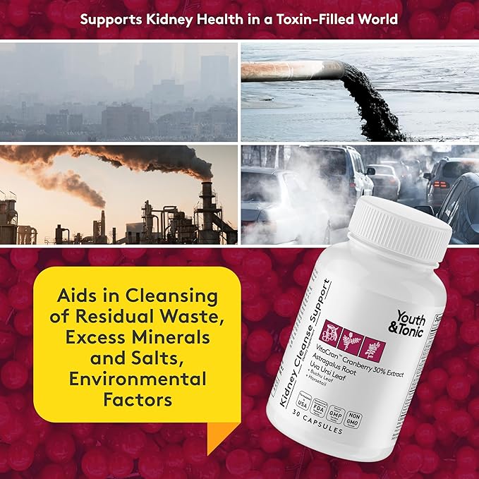 Youth & Tonic Complete Multi-Organ Detox Support – 15 Day Colon Cleanser & Gut Detox, Kidney Cleanse, Water Balance & Liver Health, 90 Pills for Women and Men