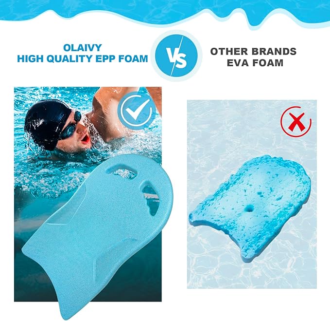 Swimming Kickboard, Lightweight and High Buoyancy Swim Training Board for Swimmers, Durable EPP Material, Ideal for Pool Exercise and Swimming Lessons