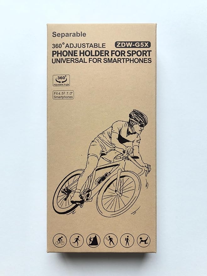 Cikyner Running Armband, 3 in 1 Running Phone Holder Sports Armband Bicycle Phone Holder 360° Rotatable & Detachable Running Phone Armband for 4.5-7'' iPhone Huawei for Gym Running Hiking