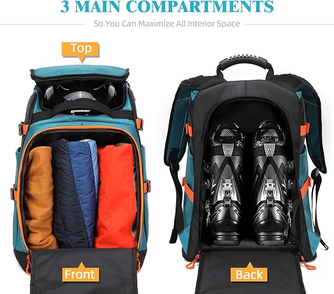 Ski/Snowboard Boot Bag/Skating Bag | Excellent for Store and Transport Gear, Jacket, Helmet, Goggles, Gloves & Accessories