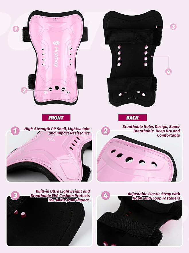 Kids Soccer Shin Guards and Socks Toddler Soccer Shin Pads Protective Defender Gear for 3-15 Years Old Youth Boys Girls