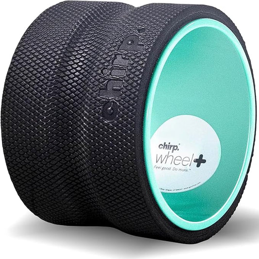 Chirp Wheel Foam Roller - Targeted Back & Neck Pain Relief, Muscle Massage, Trigger Point Therapy, High-Density Foam Tool for Physical Therapy, Stretching & Exercise, 500lbs Capacity, 6 Inch Mint