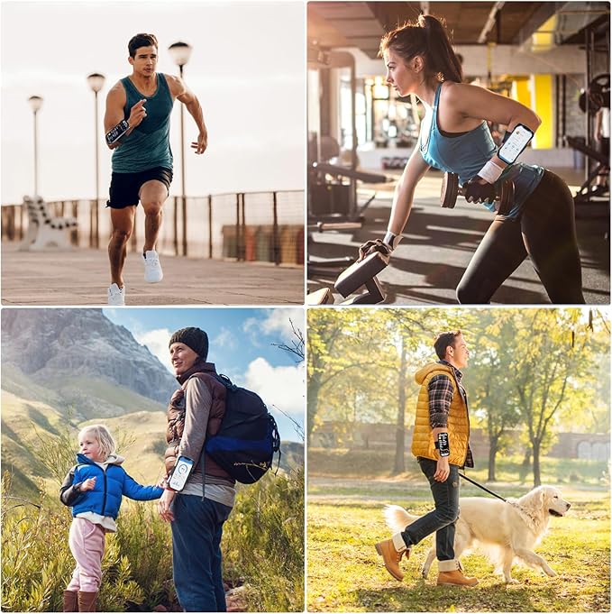 Cikyner Running wristband, Running Phone Holder Sports wristband 360° Rotatable & Detachable Running Phone wristband for 4.5- 7'' iPhone for Gym Jogging Cycling Hiking