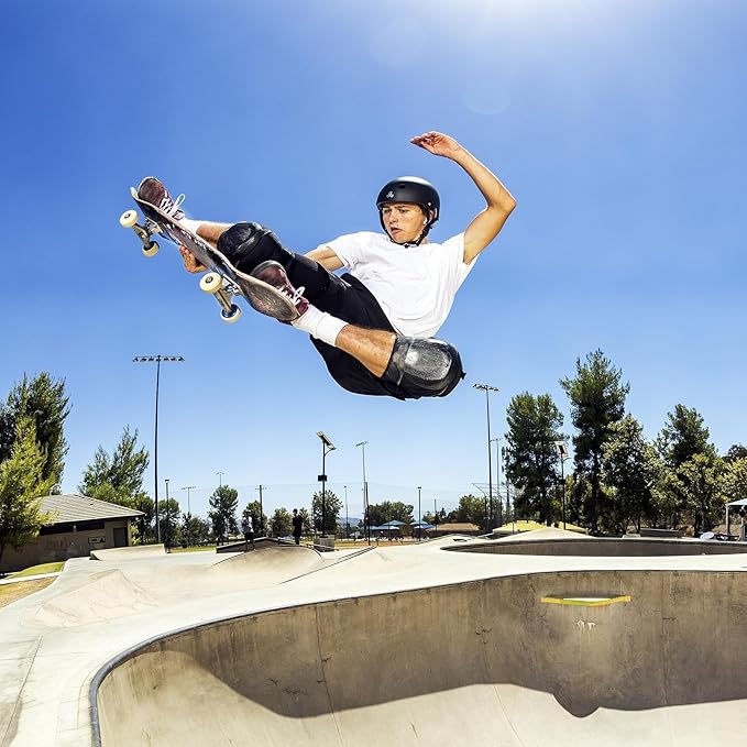 Triple Eight Deep Cover Helmet - Ideal for Skateboarding, Bicycling, BMX, and Roller Skating