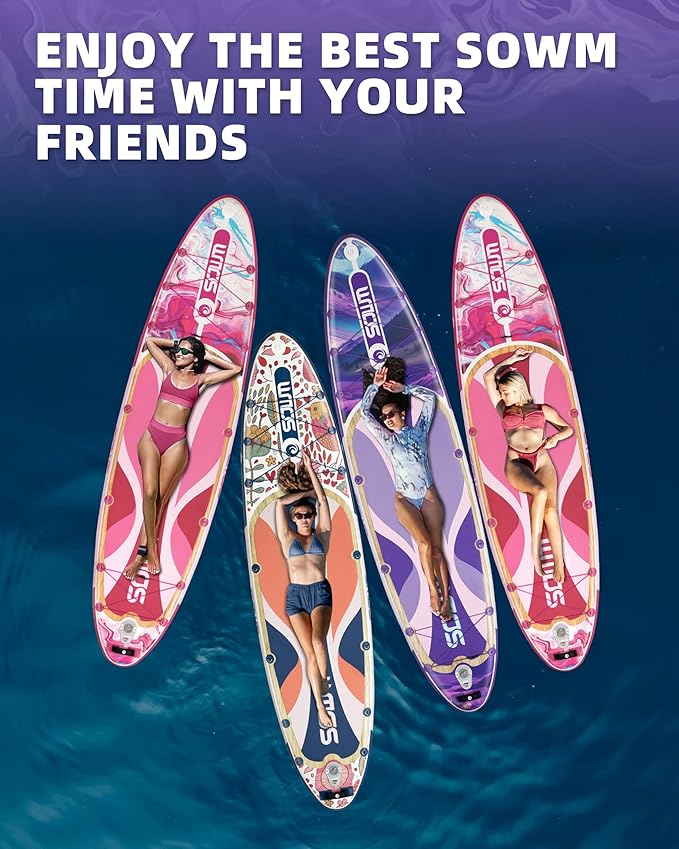 Inflatable Paddle Boards 11'x33'', Stand Up SUP Paddle Board Inflatable for Adults Youth, Extre Wide & Non-Slip Sup of All Skill Levels