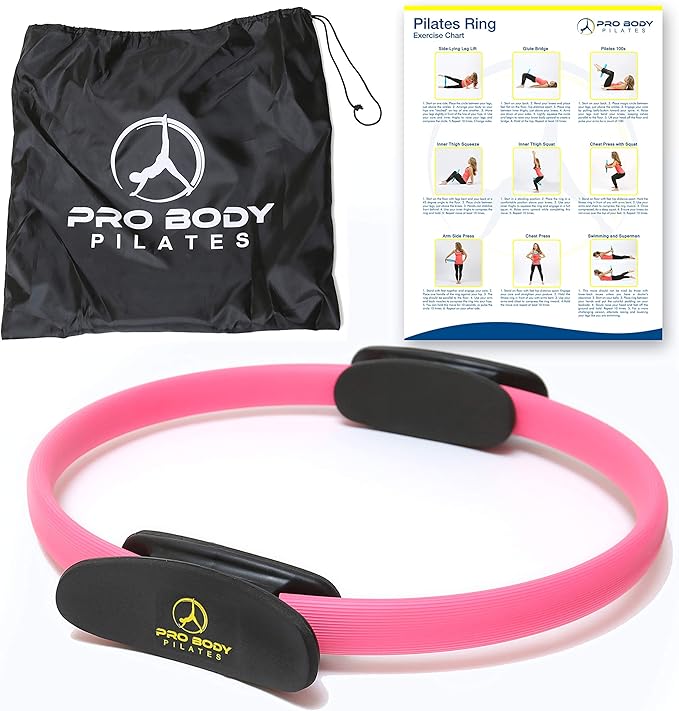 ProBody Pilates Fitness Circle – 14 Inch Pilates Ring for Focusing on Toning Inner Thighs, Arms, and Core