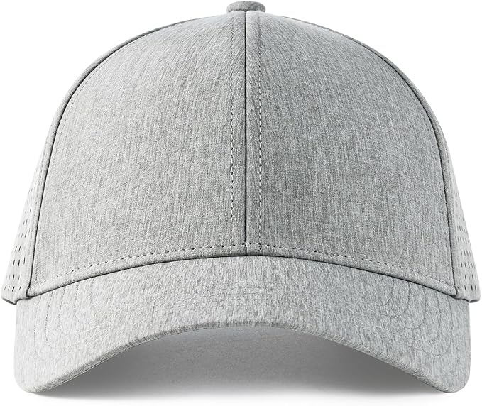 VOBOOM Men Snapback Trucker Hat, Baseball Cap for Breathable Side Laser Cut Holes