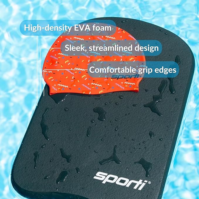 Sporti Adult Kickboard for Swim Training - Swimming Kickboard for Men Women, Water Board for Adult, Swimming Training Aid