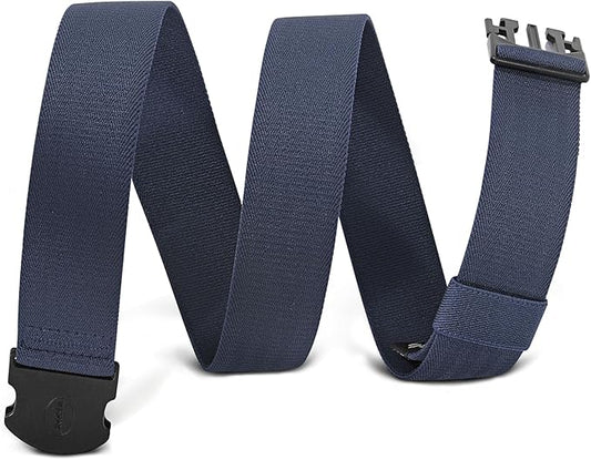 WHIPPY Mens Elastic Stretch Belt Unisex Adventure Web Belt for Women Men with Non-Metal Buckle Adjustable Belts