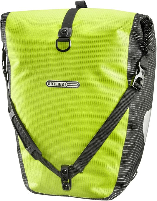 Ortlieb Back-Roller High-Visibilty Pannier - Single Neon Yellow/Black Reflex, One Size