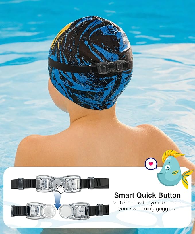 NSSIW Swim Goggles Swimming Kids-Goggles: Anti Fog No Leak with Nose Clip Earplugs for Girls Boys Youth 6-14 3 Pack