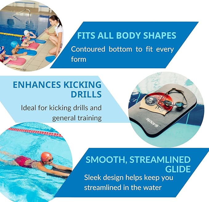 Sporti Kids Kickboard for Swim Training Lesson, Swimming Kickboard for Junior, Water Board for Kids, Swimming Training Aid