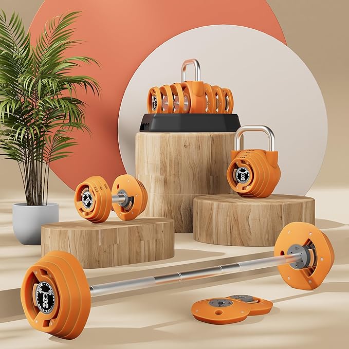 SKOK 25/55 lbs Pair Adjustable Dumbbells Set, Adjustable Weights Dumbbells Set for Men and Women with Anti-Slip Fast Adjust Weight by Turning Handle,Black Dumbbell with Tray