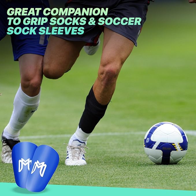 MiniGuards - Mini Shin Guards for Soccer Players - Tiny Shin Pads for Men, Women, Teens - Miniature Shin Guards 3.9 x 2.4 inch - Perfect for High Level Soccer Athletes