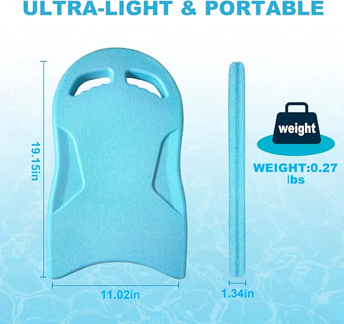 Swimming Kickboard, Lightweight and High Buoyancy Swim Training Board for Swimmers, Durable EPP Material, Ideal for Pool Exercise and Swimming Lessons