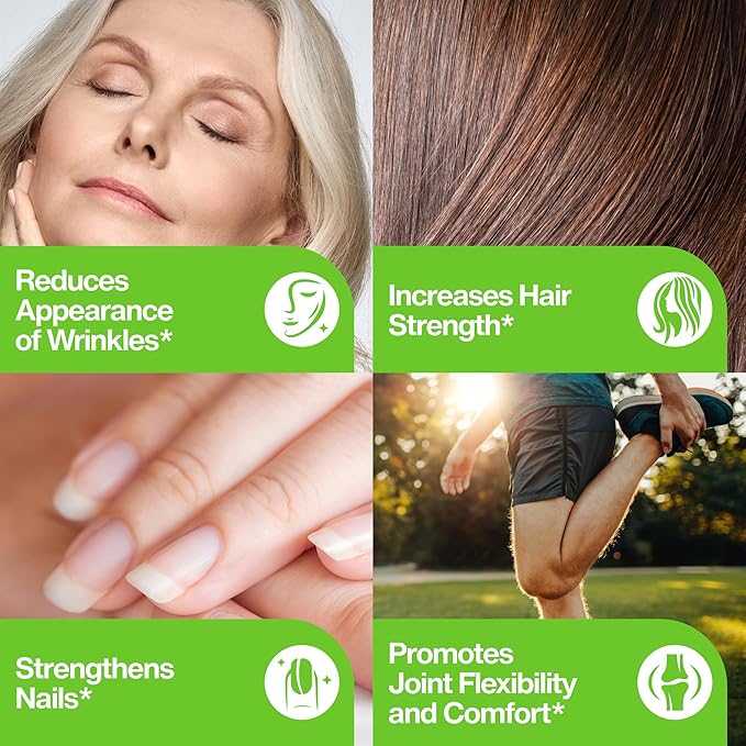 Collagen Peptides for Women Men (1.5LB) Type I & III Flavorless & Odorless Easy-Mix Hydrolyzed Peptan Protein Joint Hair Skin & Nail Support Gluten-Free Non-GMO Keto & Paleo Grass-Fed Kosher