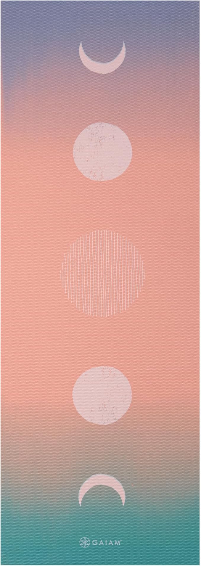 Gaiam Yoga Mat - Premium 6mm Print Extra Thick Non Slip Exercise & Fitness Mat for All Types of Yoga, Pilates & Floor Workouts (68"L x 24"W x 6mm Thick)