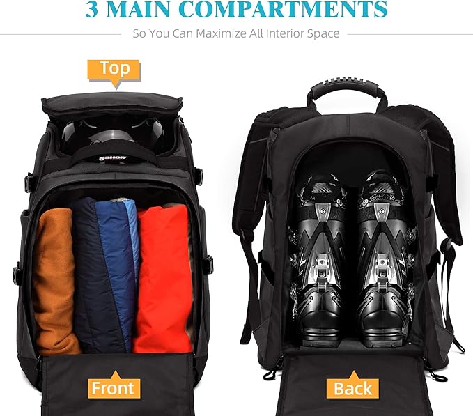 Ski/Snowboard Boot Bag/Skating Bag | Excellent for Store and Transport Gear, Jacket, Helmet, Goggles, Gloves & Accessories