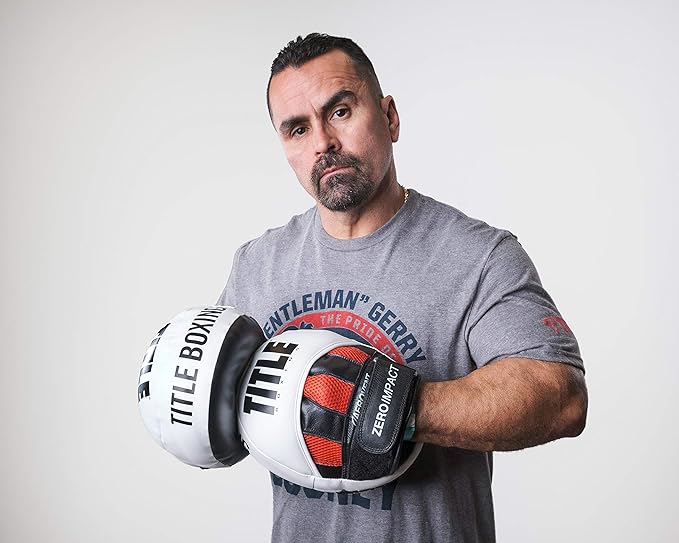 TITLE Boxing Zero-Impact 2.0 Muay Thai Pads - MMA, Kickboxing Equipment, Punching Pads, Focus Mitts - Black