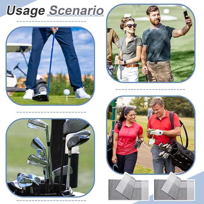 Mixweer Caddy Golf Towel 22" x 42" Large Caddy Towel Camping Sport Towels Cotton Soft Towels for Man Golf Lovers
