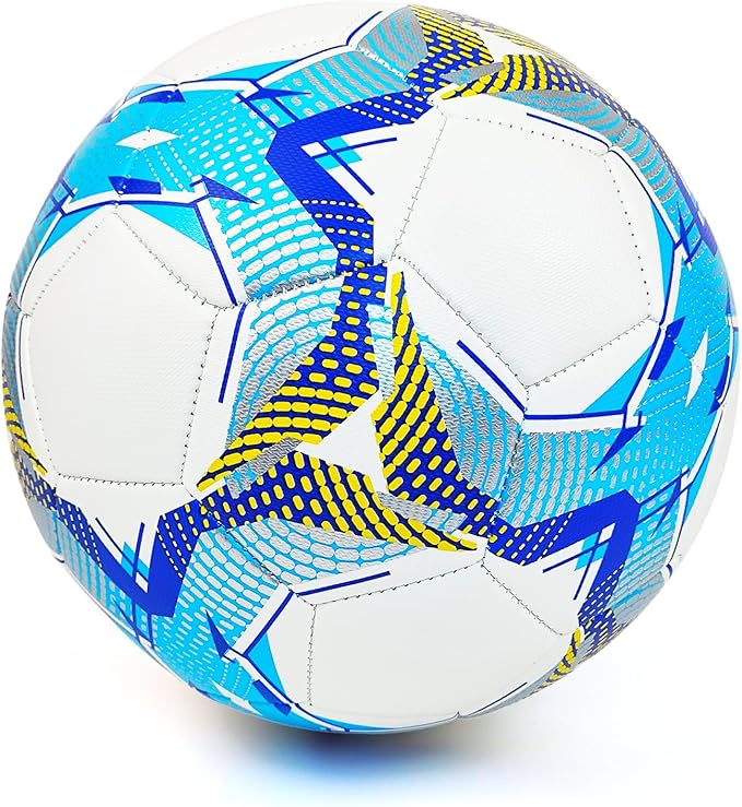 Soccer Balls Size 3 4 5 for Boys Girls Adults Training Soccer Ball for Lawn Indoor Outdoor Sports Red Blue Green Black White