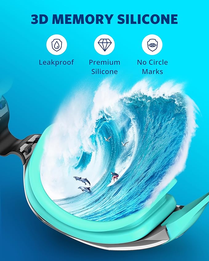 Aegend Swim Goggles, Swimming Goggles No Leaking Full Protection Adult Men Women Youth