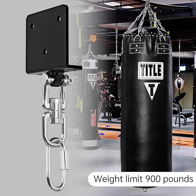 Heavy Bag Hanger for Heavy Bag Beam Mount 360° Rotation Boxing Bag Ceiling Mount I-Beam Punching Bag Hanger Beam Mount Hooks Fit Hanging Punching Bags and Swings (700 LB Capacity)