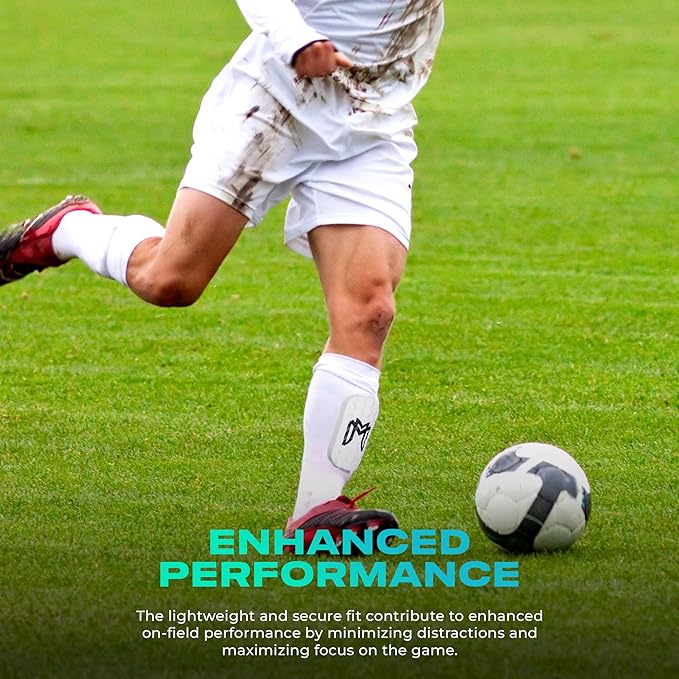 Mini Shin Guards Soccer – Built in Shin Pad Sleeves for Mens, Women, Teens - Small Shin Guards - Lightweight, Breathable Shin Defender Leg Protection