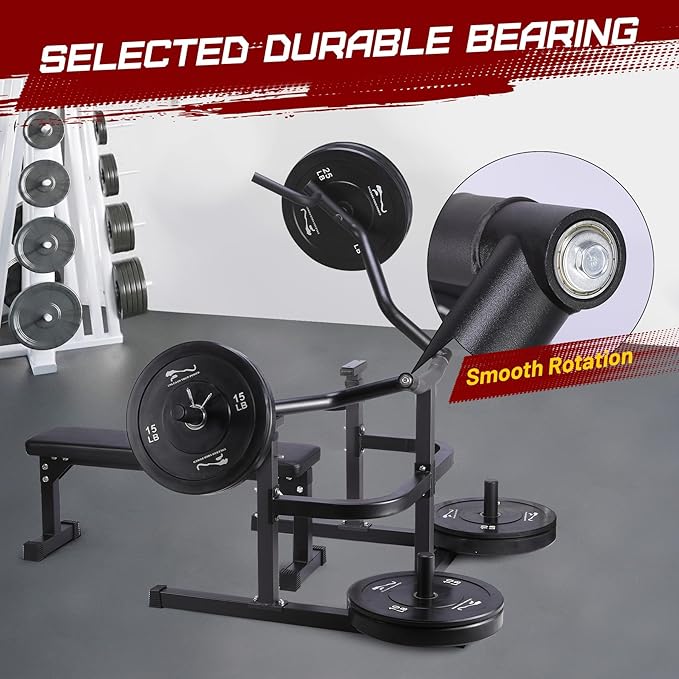 Chest Press Machine, Weight Bench Press Machine, Adjustable Flat Incline Bench with Independent Converging Arms, Multifunctional Bench Press Rack for Home Gym Equipment