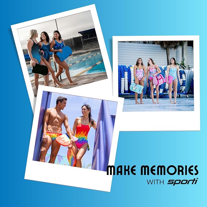 Sporti Adult Kickboard for Swim Training - Swimming Kickboard for Men Women, Water Board for Adult, Swimming Training Aid