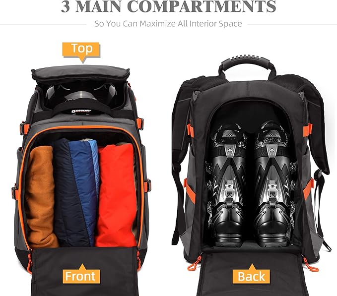 Ski/Snowboard Boot Bag/Skating Bag | Excellent for Store and Transport Gear, Jacket, Helmet, Goggles, Gloves & Accessories