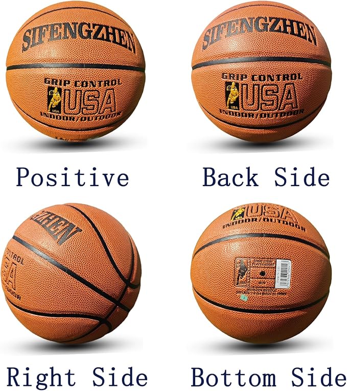 Wave Basketball, Blue and Yellow, Indoor/Outdoor Sports Basketball, Communion Gifts for Boys, Dedicated to 3v3 Matches, Size 7(29.5'')