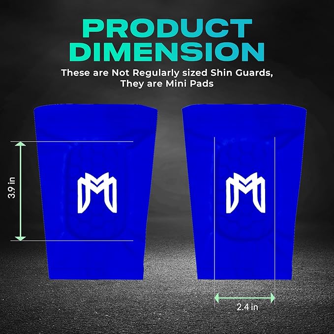 Mini Shin Guards Soccer – Built in Shin Pad Sleeves for Mens, Women, Teens - Small Shin Guards - Lightweight, Breathable Shin Defender Leg Protection
