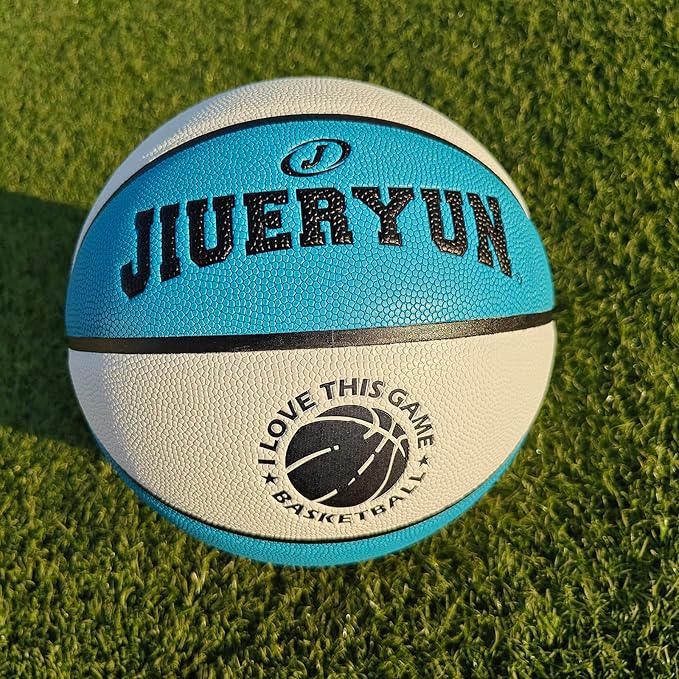 Wave Basketball, Blue and Yellow, Indoor/Outdoor Sports Basketball, Communion Gifts for Boys, Dedicated to 3v3 Matches, Size 7(29.5'')