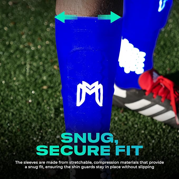 Mini Shin Guards Soccer – Built in Shin Pad Sleeves for Mens, Women, Teens - Small Shin Guards - Lightweight, Breathable Shin Defender Leg Protection