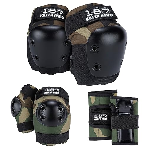 187 Killer Pads Six Pack Pad Set, Elbow Pads, Knee Pads, and Wrist Guards - Ideal for Skateboarding, Roller Skating, and Inline Skating