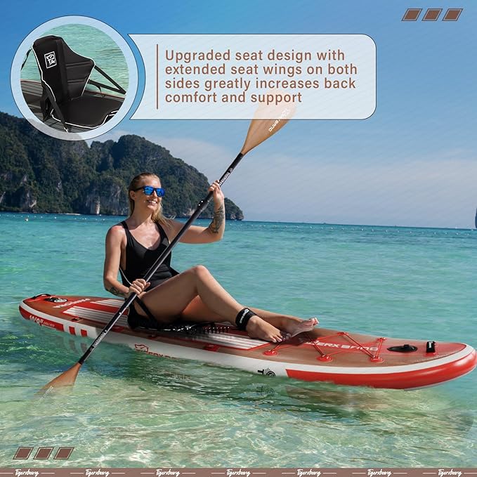 Paddle Board, 10.8' Stand Up Paddle Board with Premium Complete Inflatable SUP Accessories, Extra Wide Paddleboards for Adults & Kids-Pandora Collection