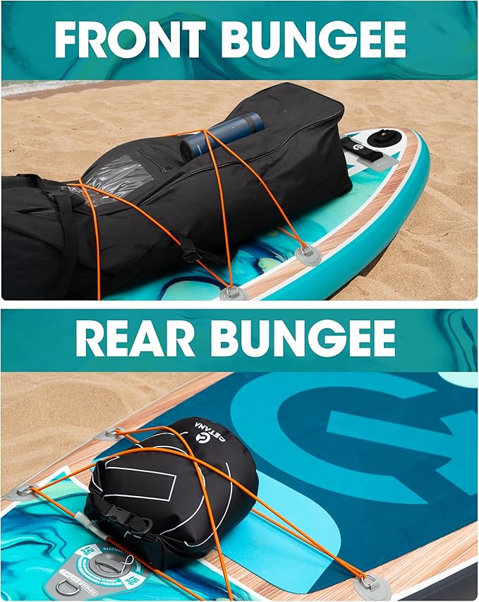 CETANA 11'6×35" Extra Wide Stand Up Paddle Board for Adults & Youth, 400lb Capacity Inflatable Paddle Board, Sup for 2+1 Person with Removable US Fin, 100L Backpack, Floating Paddle, Safety Leash