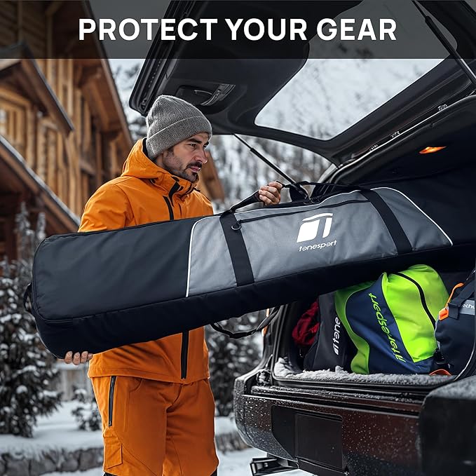 Snowboard Bag For Air Travel - Padded Snowboard Bag - Waterproof and Fully Padded Snowboarding Travel Bag For Flying - Up to 165 CM Snowboards