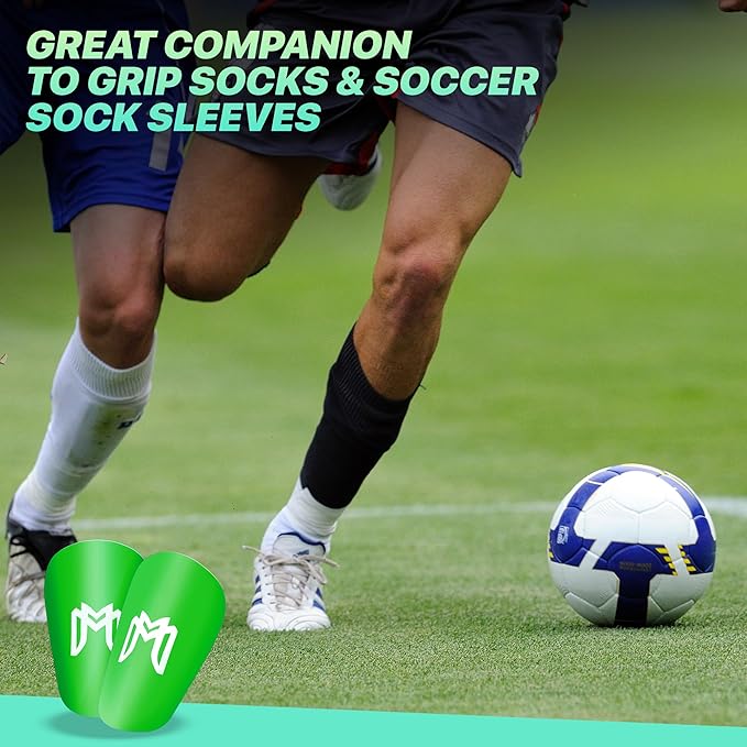 MiniGuards - Mini Shin Guards for Soccer Players - Tiny Shin Pads for Men, Women, Teens - Miniature Shin Guards 3.9 x 2.4 inch - Perfect for High Level Soccer Athletes