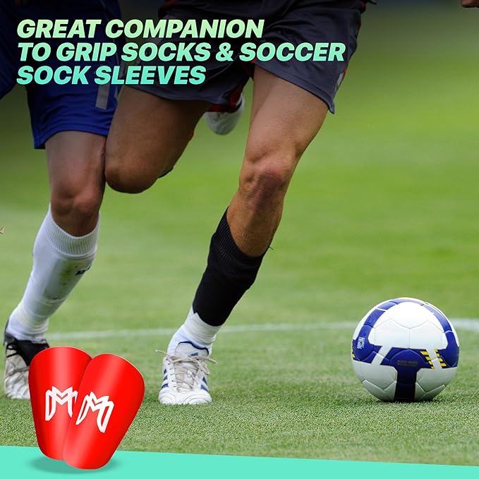 MiniGuards - Mini Shin Guards for Soccer Players - Tiny Shin Pads for Men, Women, Teens - Miniature Shin Guards 3.9 x 2.4 inch - Perfect for High Level Soccer Athletes