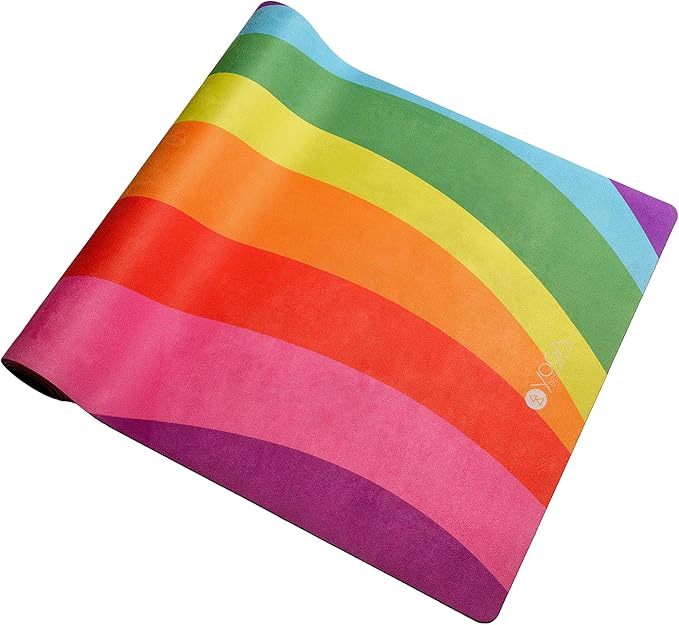 YOGA DESIGN LAB | The Combo Yoga Mat | 2-in-1 Mat+Towel | Eco Luxury | Ideal for Hot Yoga, Power, Bikram, Ashtanga, Sweat | Studio Quality | Includes Carrying Strap!