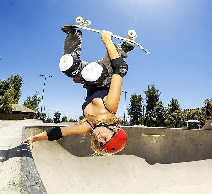 Triple Eight Deep Cover Helmet - Ideal for Skateboarding, Bicycling, BMX, and Roller Skating