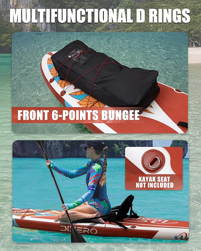 Inflatable Stand Up Paddle Board with SUP Accessories, Anti-Slip EVA Deck, 11'*33" Inflatable Paddle Boards for Adults & Youth of All Skill Levels