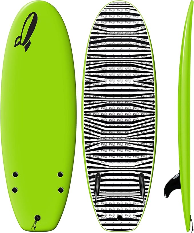 Rock-It 4'10" CHUB Soft Top Surfboard - Kids & Mini, Easy to Paddle & Maneuverable for Beginners